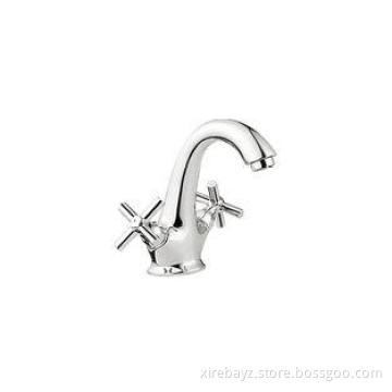 Contemporary Chrome plated Basin Mixer Taps Deck Mounted /